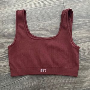 Set Active box cut bra xs